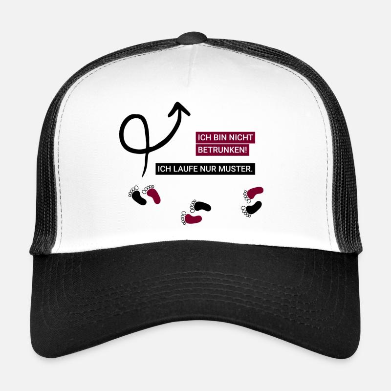 Lustiger Spruch: Ich laufe nur Muster. Party on! Trucker Cap