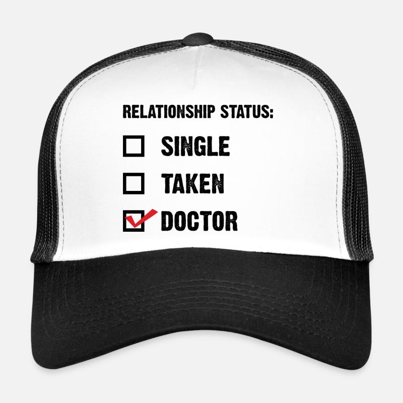 Dr. Check! - Casquette trucker  - blanc/noir