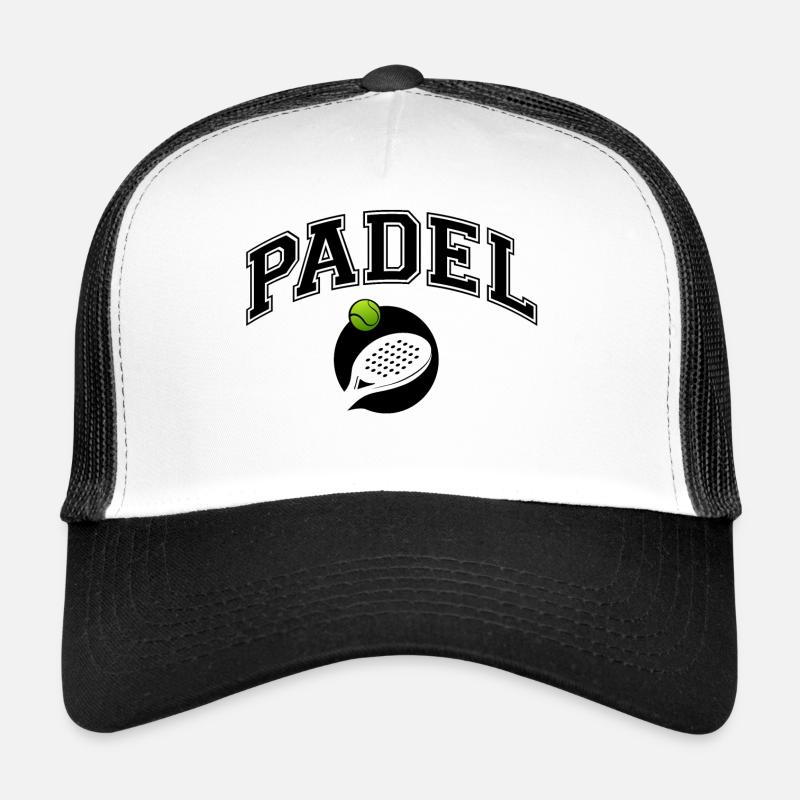 Padel - Gift for padel players - Trucker Cap - white/black