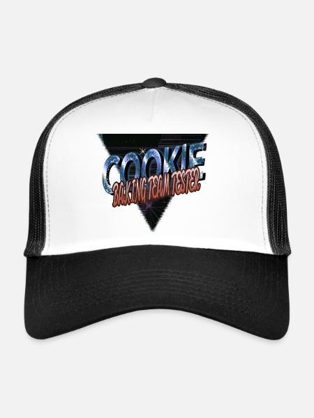 baking competition funny gym birthday present idea - Trucker Cap - white/black - Front
