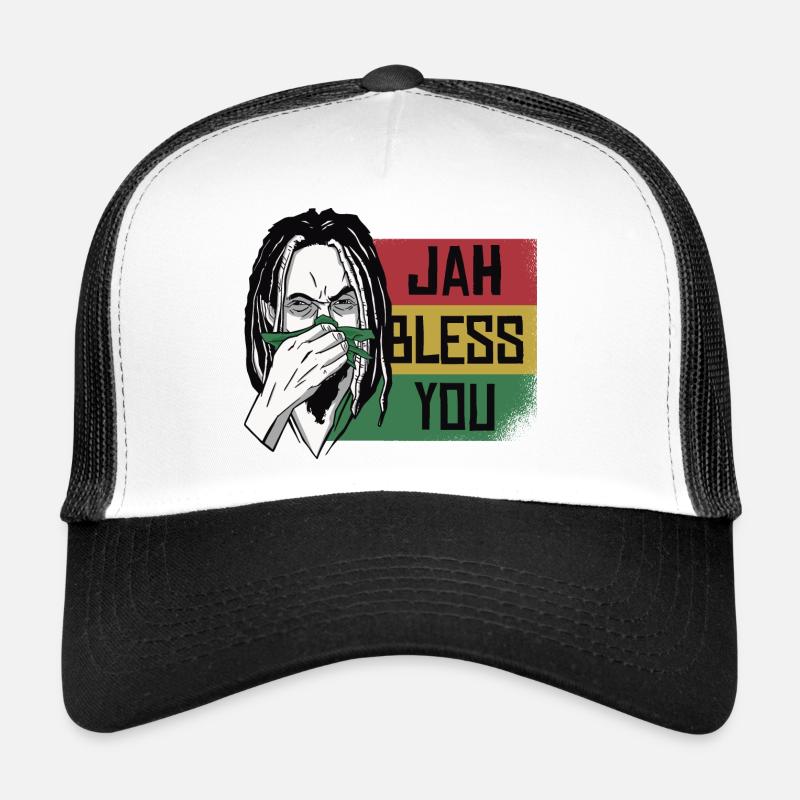 Jah Bénissez-vous Graphique rastafari Casquette trucker 