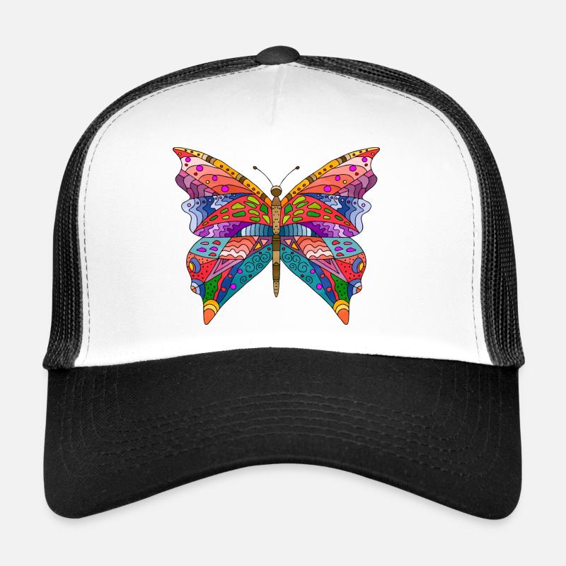 Bunter Schmetterling Trucker Cap