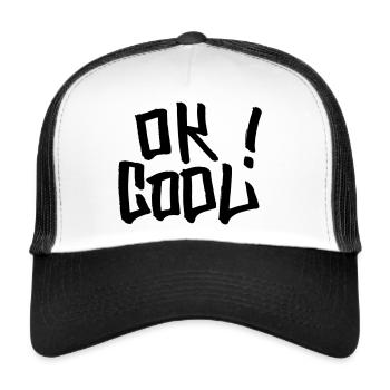 OK COOL - Trucker Cap - white/black - Front