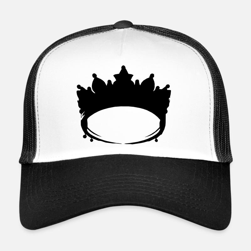 Crown Symbol King and Queen Love Vector 6 Trucker Cap