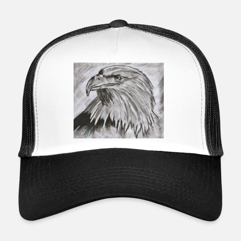 König der Lüfte – Adlerkopf Illustration Trucker Cap