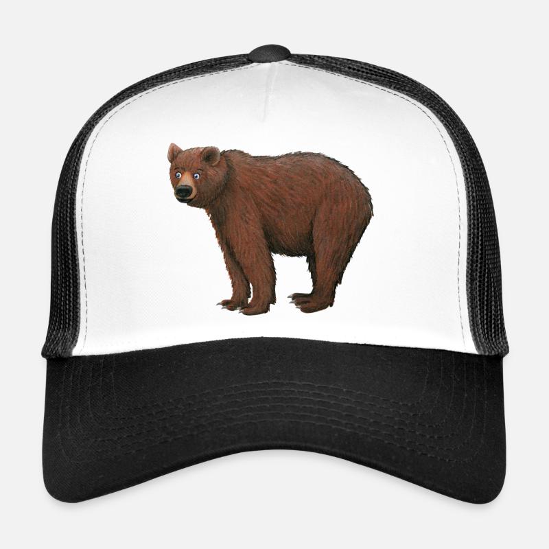 Braunbär - Trucker Cap - Weiß/Schwarz