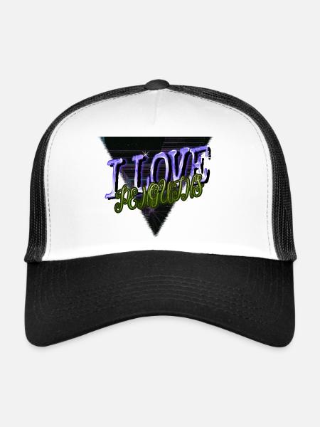 Bday Mignon Pingouin Dictons Empereur Génial Drôle - Casquette trucker  - blanc/noir - Devant