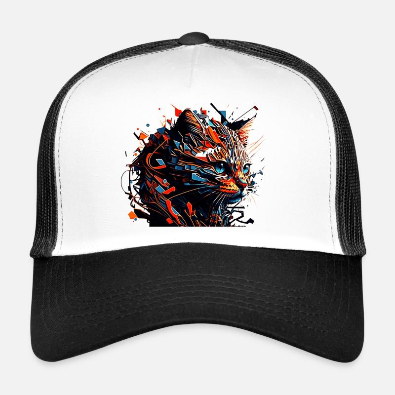 Visage de chaton d’un chat domestique mignon Casquette trucker 