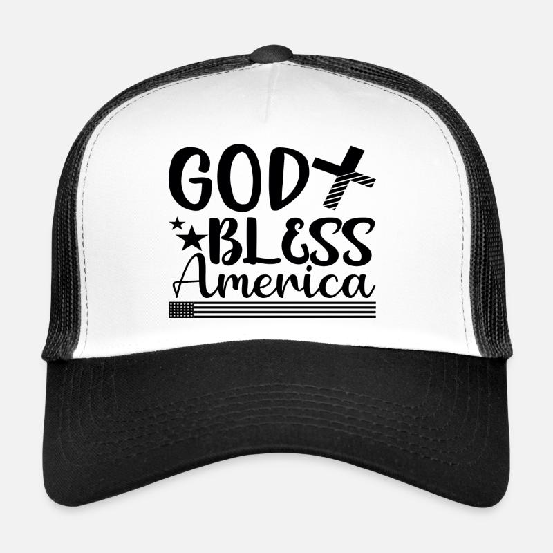 God Bless America Trucker Cap