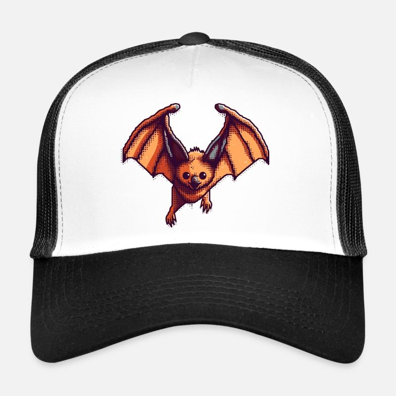 8 bits Flying Fox dans le pixel art rétro et vintage Casquette trucker 