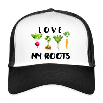 Vegetables Gardening Cute Garden Root - Trucker Cap - white/black - Front