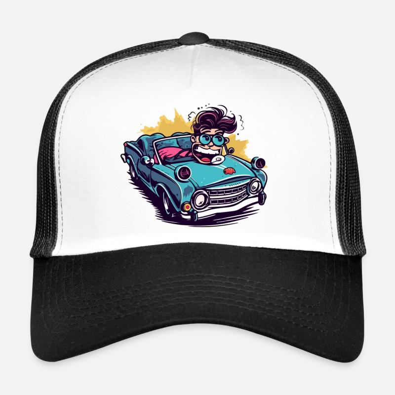 Max in convertible Trucker Cap