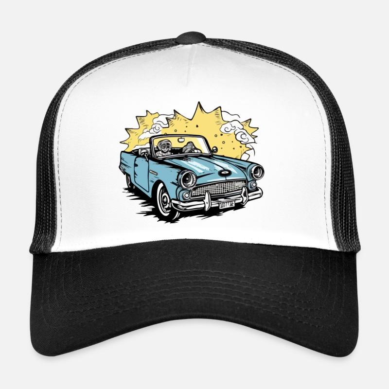 Cabriolet bleu Casquette trucker 