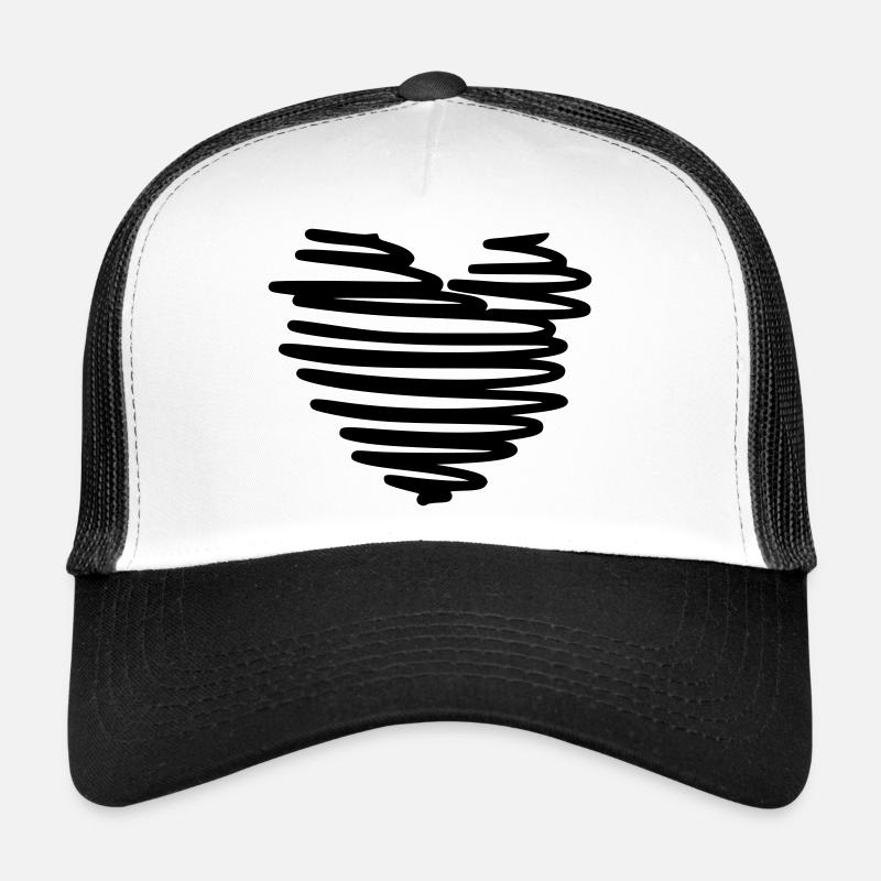 stylish heart Trucker Cap