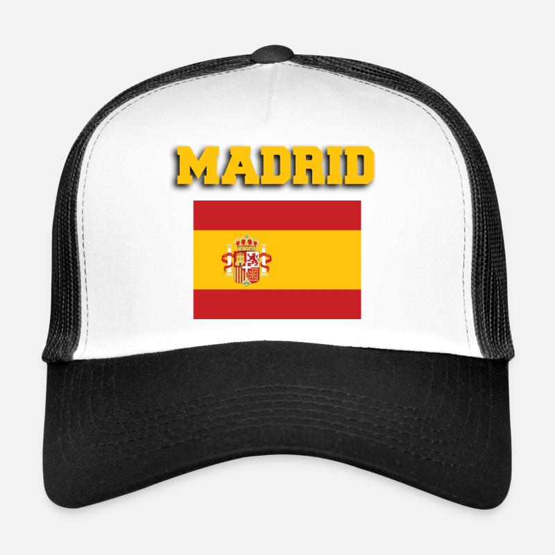 Madrid, Spanien, Flagge Trucker Cap