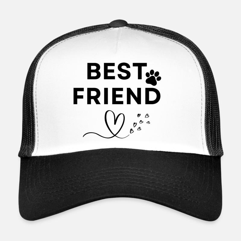 Best friend - Trucker Cap - Weiß/Schwarz
