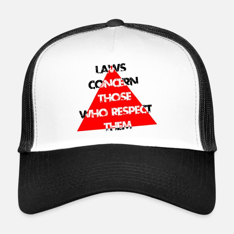Red-Triangle-Nottypografie Trucker Cap