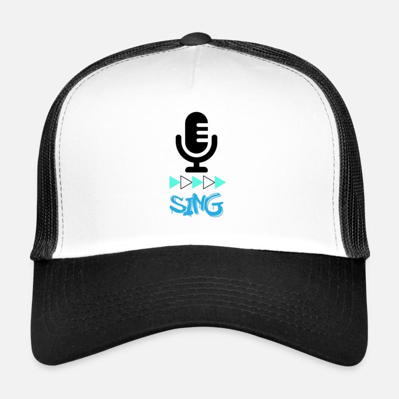Sing to the world - Casquette trucker - blanc/noir