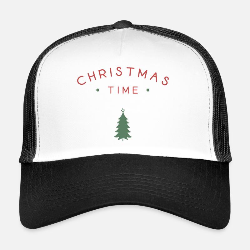 Weihnachtszeit - Trucker Cap - Weiß/Schwarz