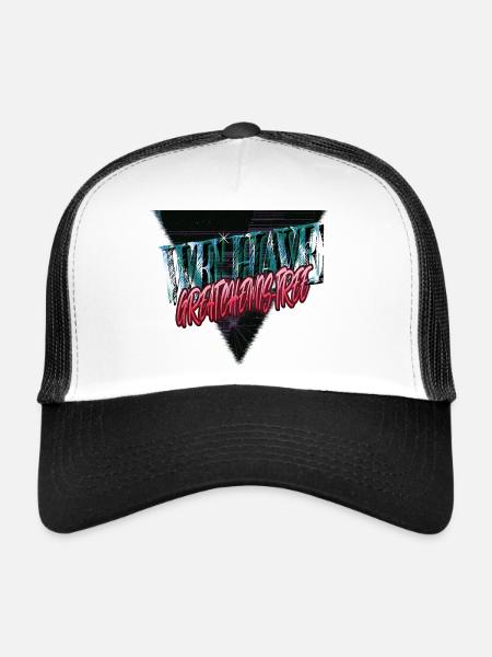 funny gym beard gang sayings jokes animal beard - Trucker Cap - white/black - Front