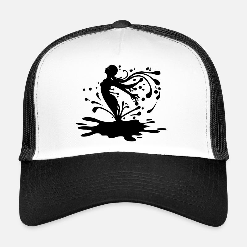 Silhouette et encre de chine Casquette trucker 