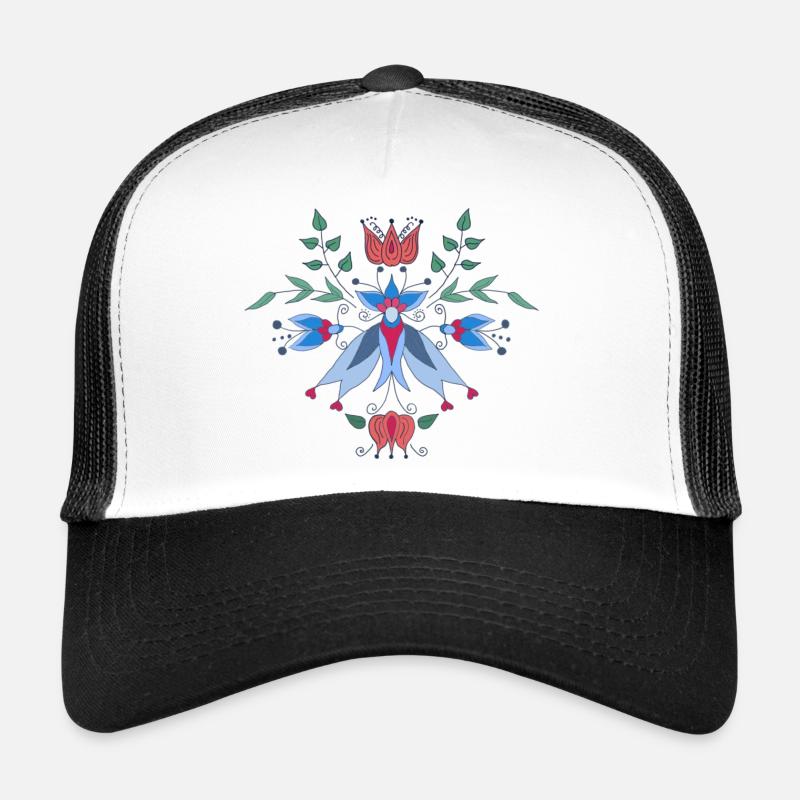 Fantasy Flower Arrangement - Trucker Cap - white/black