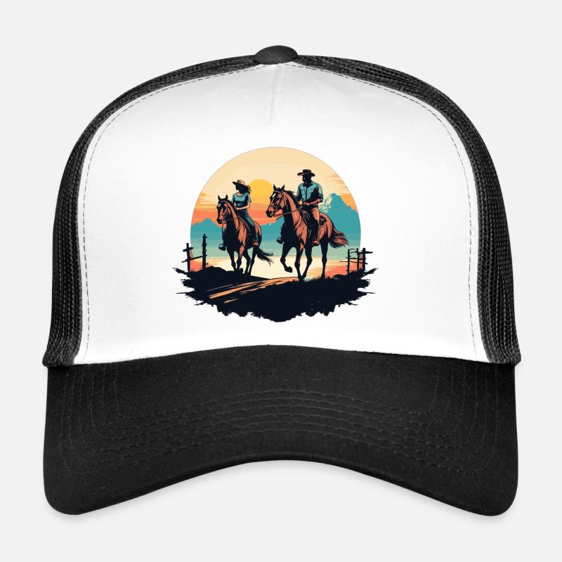 Western Riding Trucker Cap