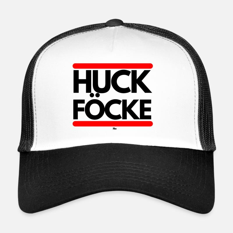 Huck Föcke - Trucker Cap - Weiß/Schwarz