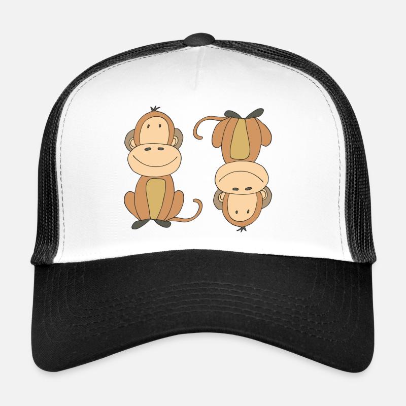 Singe à l’envers Casquette trucker 