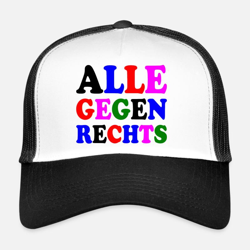 Alle gegen rechts Trucker Cap
