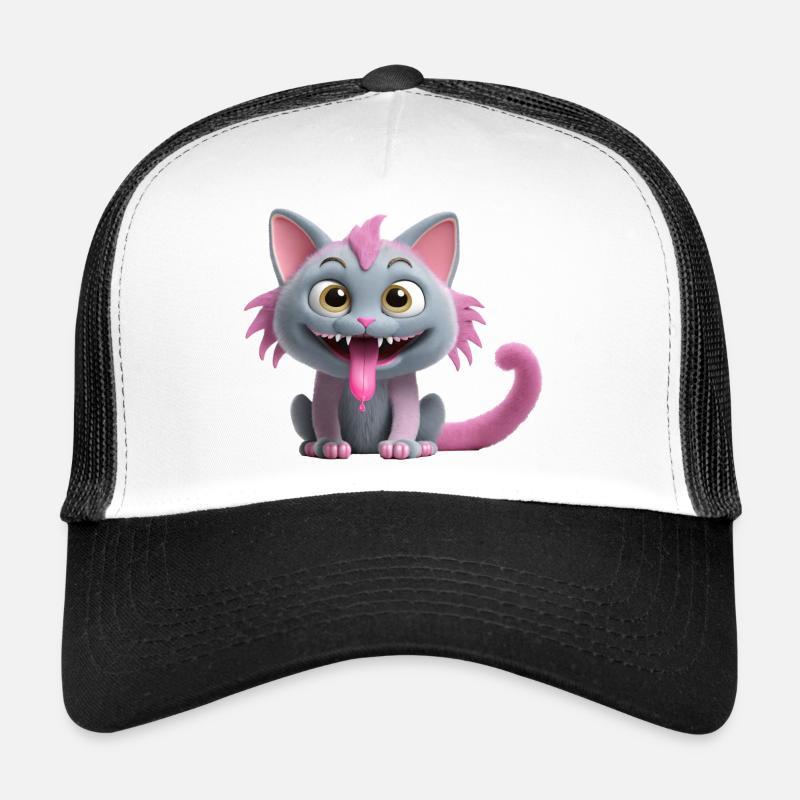Chat monstre effrayant et mignon Casquette trucker 