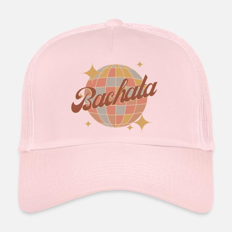 Bachata danse rétro design vintage avec boule disco Casquette trucker 