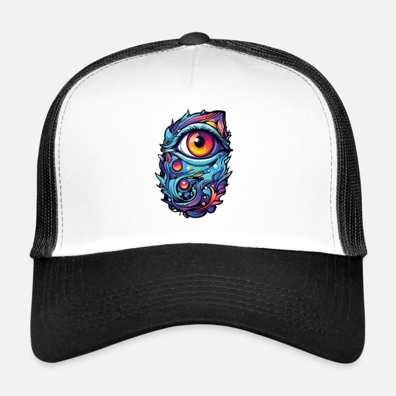 L’œil de l’imagination : une flambée de couleurs dans chaque regard Casquette trucker 