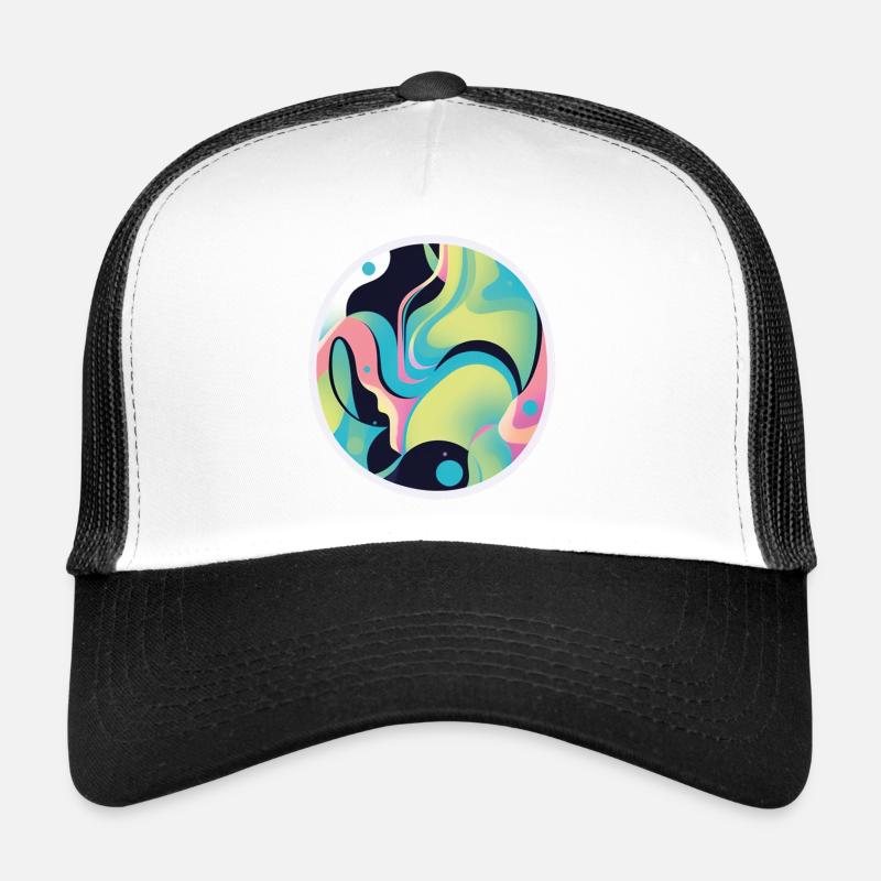 Bunte Wellen: Ein Meer aus Farben Trucker Cap