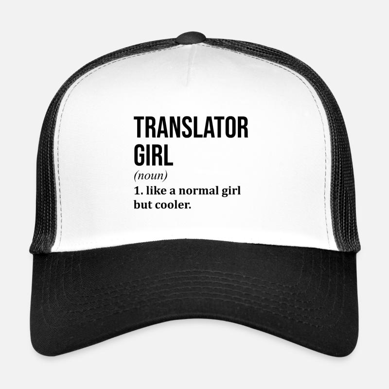 Translator - Trucker Cap - white/black