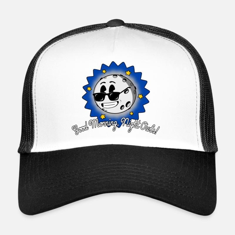 Nachtschwärmer Nightlife Gummischlauch Retro Moon Trucker Cap