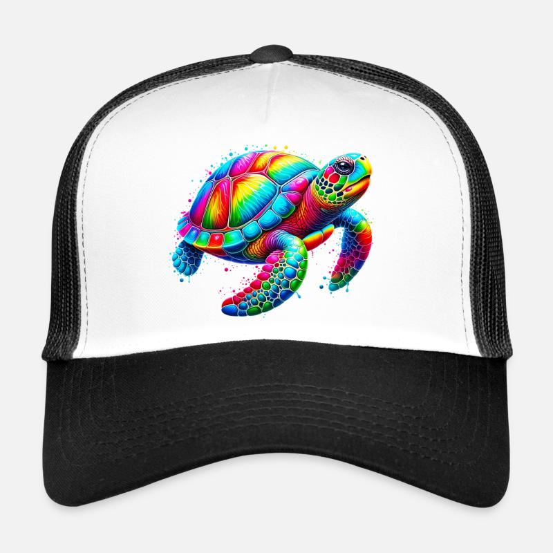 Schildkröte - Trucker Cap - Weiß/Schwarz