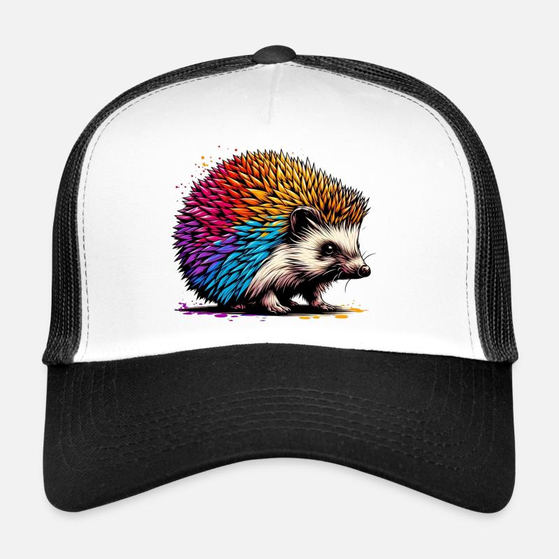 Hedgehog - Trucker Cap - white/black