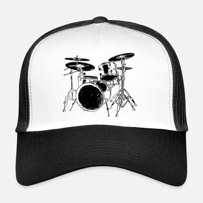 Drumkit Drawing Trucker Cap
