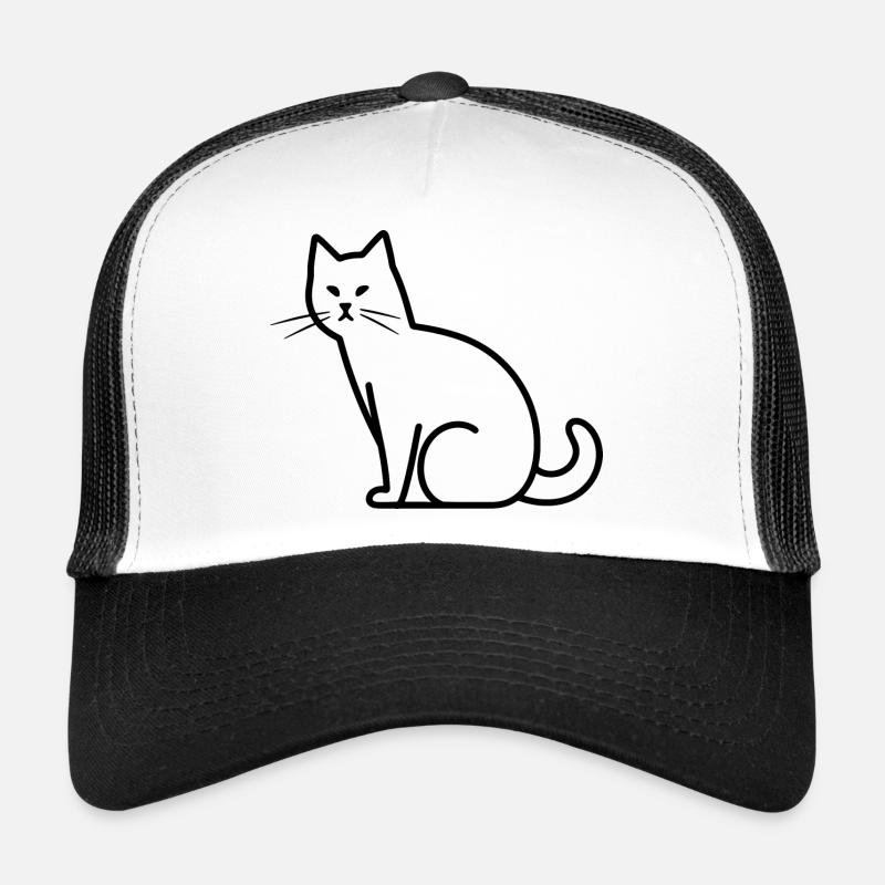 Dessin de chat Casquette trucker 
