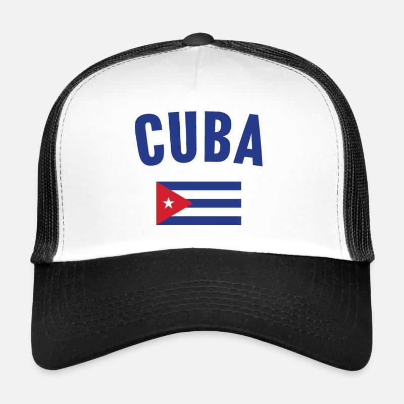 Drapeau de Cuba Casquette trucker 