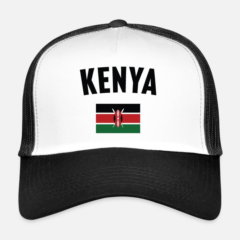Drapeau du Kenya Casquette trucker 