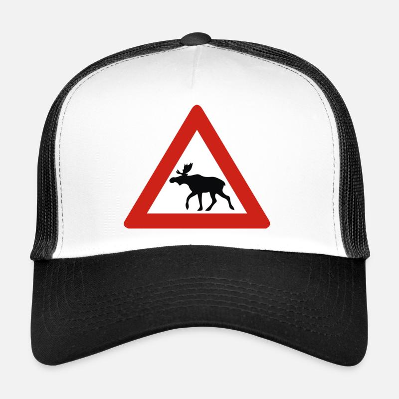 Norvège - Attention Orignal - Panneau d’avertissement Casquette trucker 