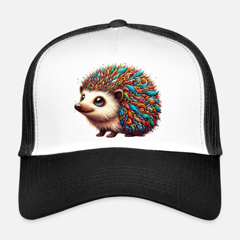 Igel - Trucker Cap - Weiß/Schwarz