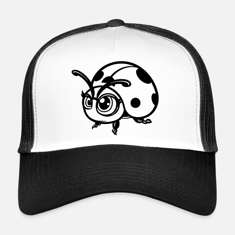 maikäfer comic - Trucker Cap - Weiß/Schwarz