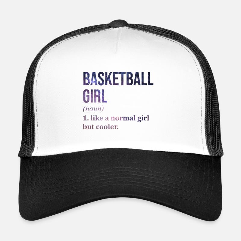 Basketball - Trucker Cap - Weiß/Schwarz