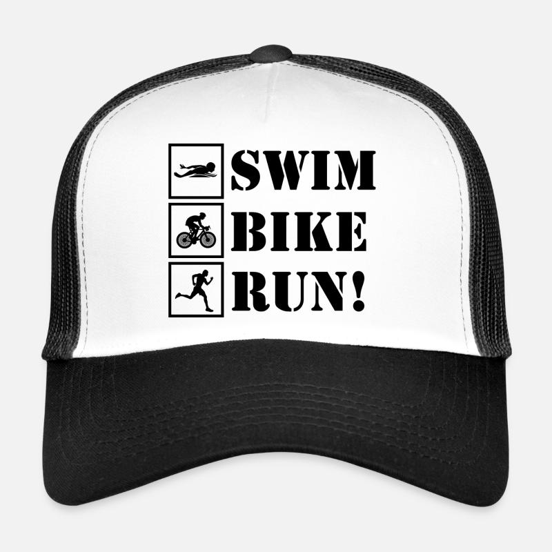 Triathlon Course à pied Natation Cyclisme Casquette trucker 