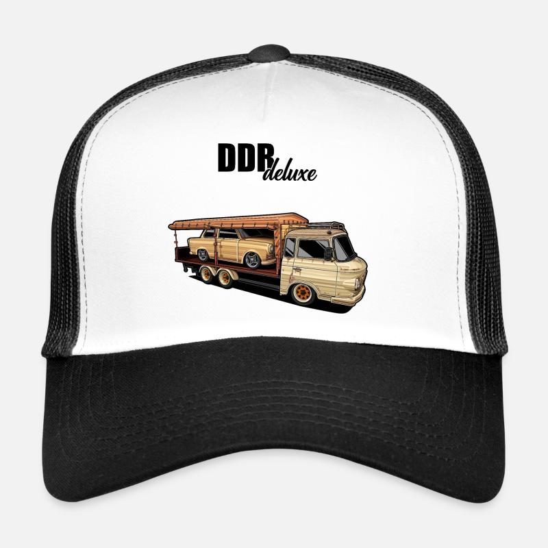 Barkas // Illustration - Trucker Cap - Weiß/Schwarz