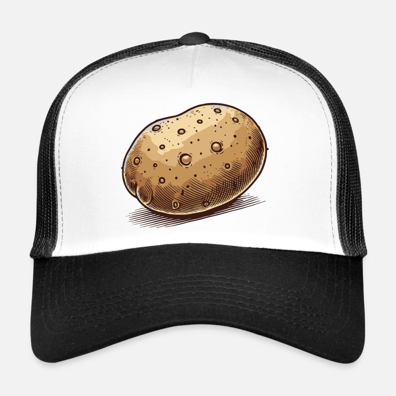 Kartoffel - Trucker Cap - Weiß/Schwarz