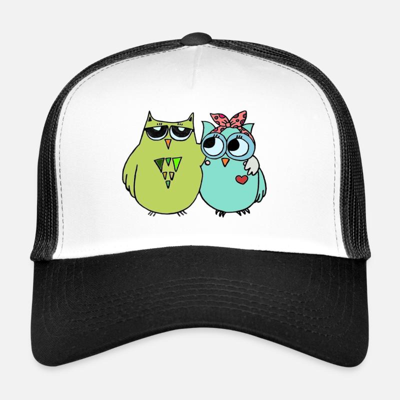 Bunte Eulenfreundschaft Trucker Cap